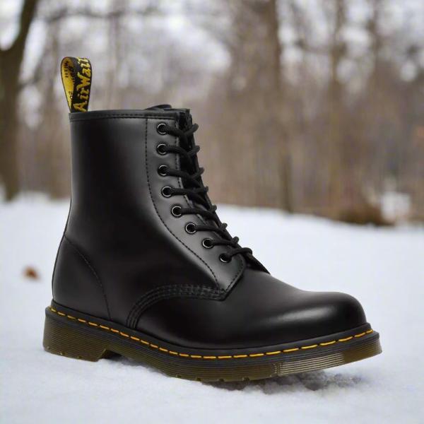 Herren Schnürstiefel aus Öko-Leder mit Gummisohle – Evan