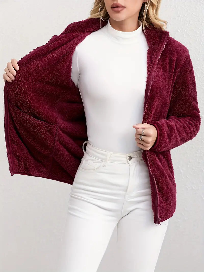 Winterjacke mit Reißverschluss für Frauen