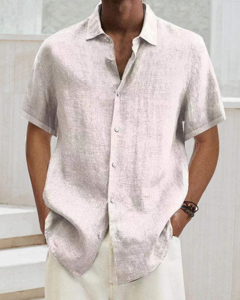 Herren Kurzarm Hemd Sommer Klassisch Elegant Look – Edvaro