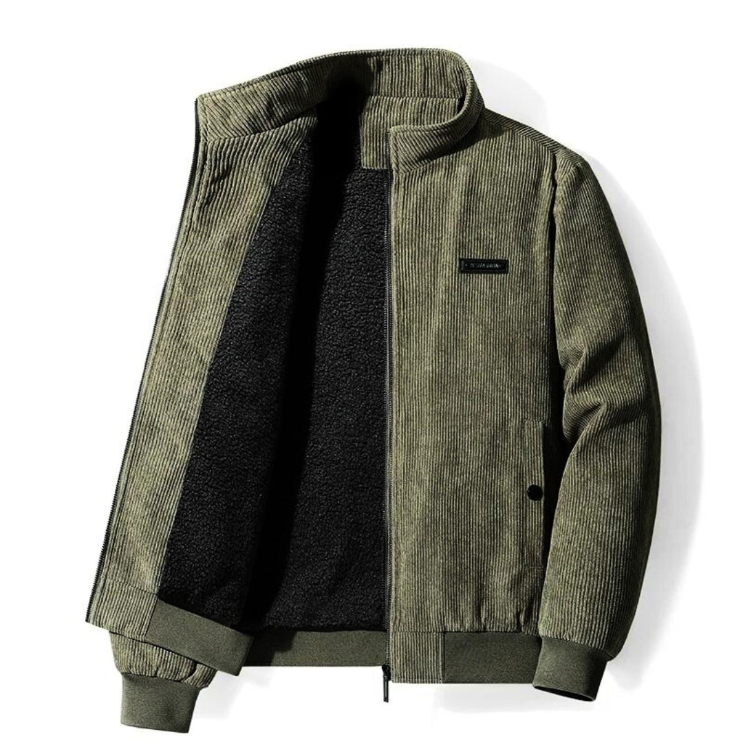 Retro-Sherpa-Cordjacke für Männer