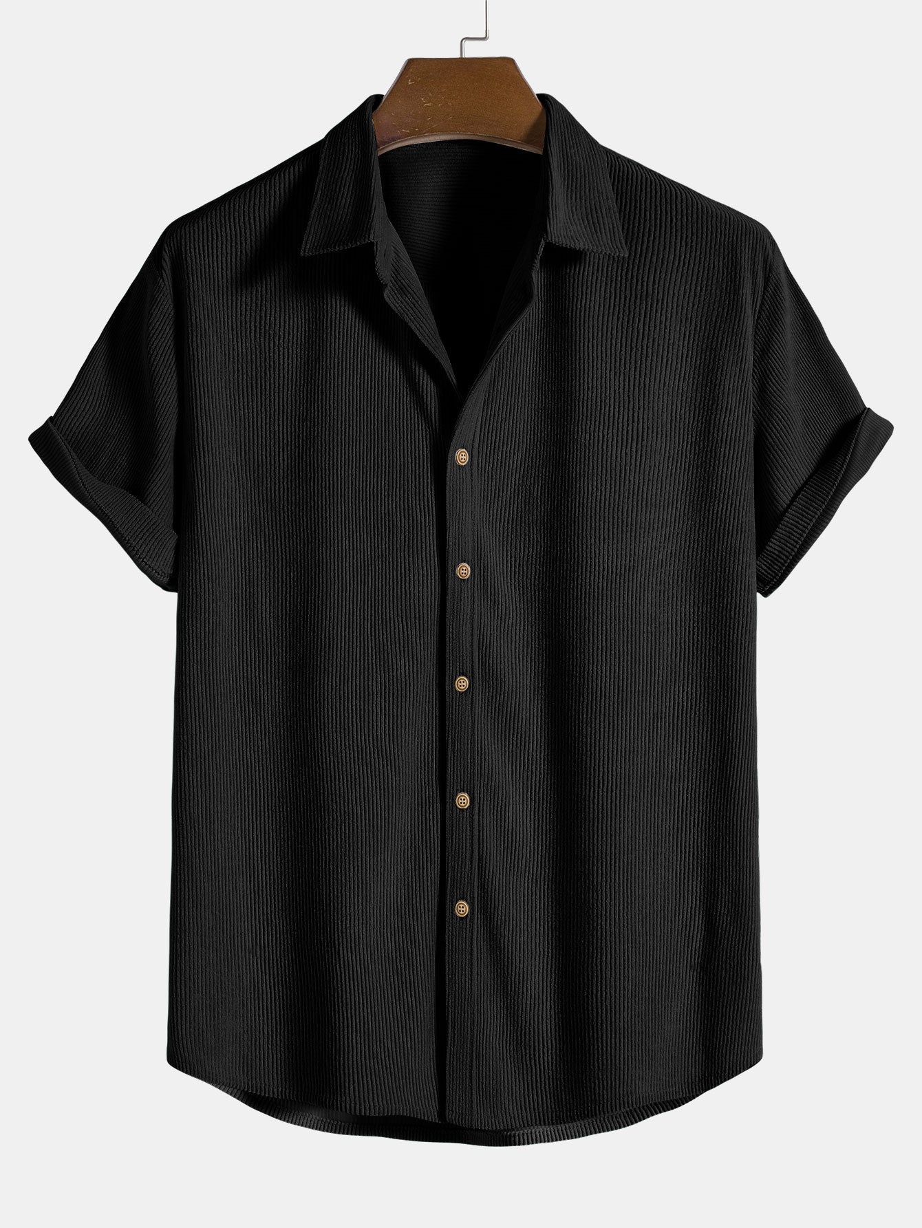 Sommerliches Polyester-Set: Lebhaftes Streifenshirt & Trendige Shorts