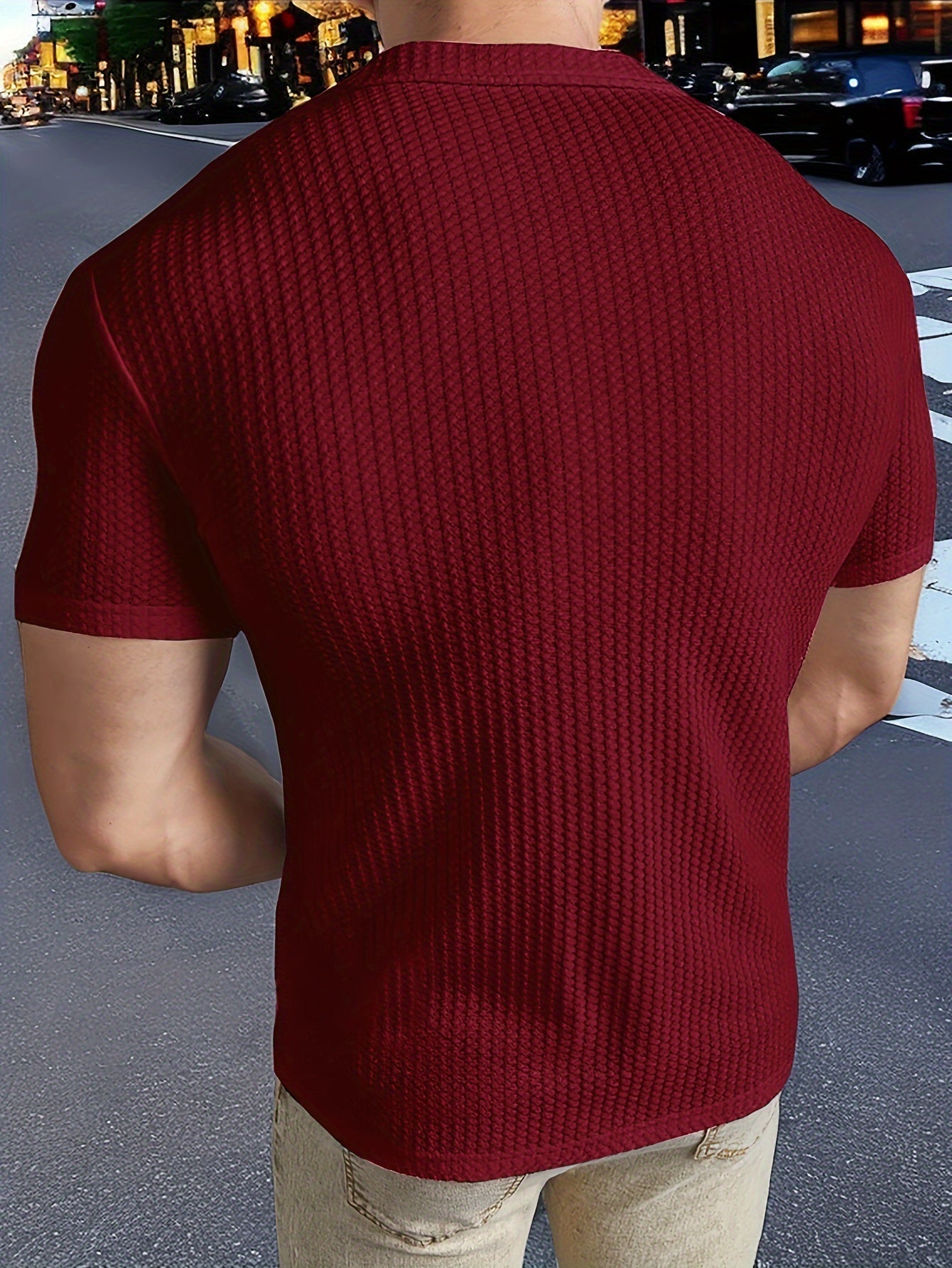 Kurzarm Herren Strickhemd Weiß Sommer Leicht – Lukas