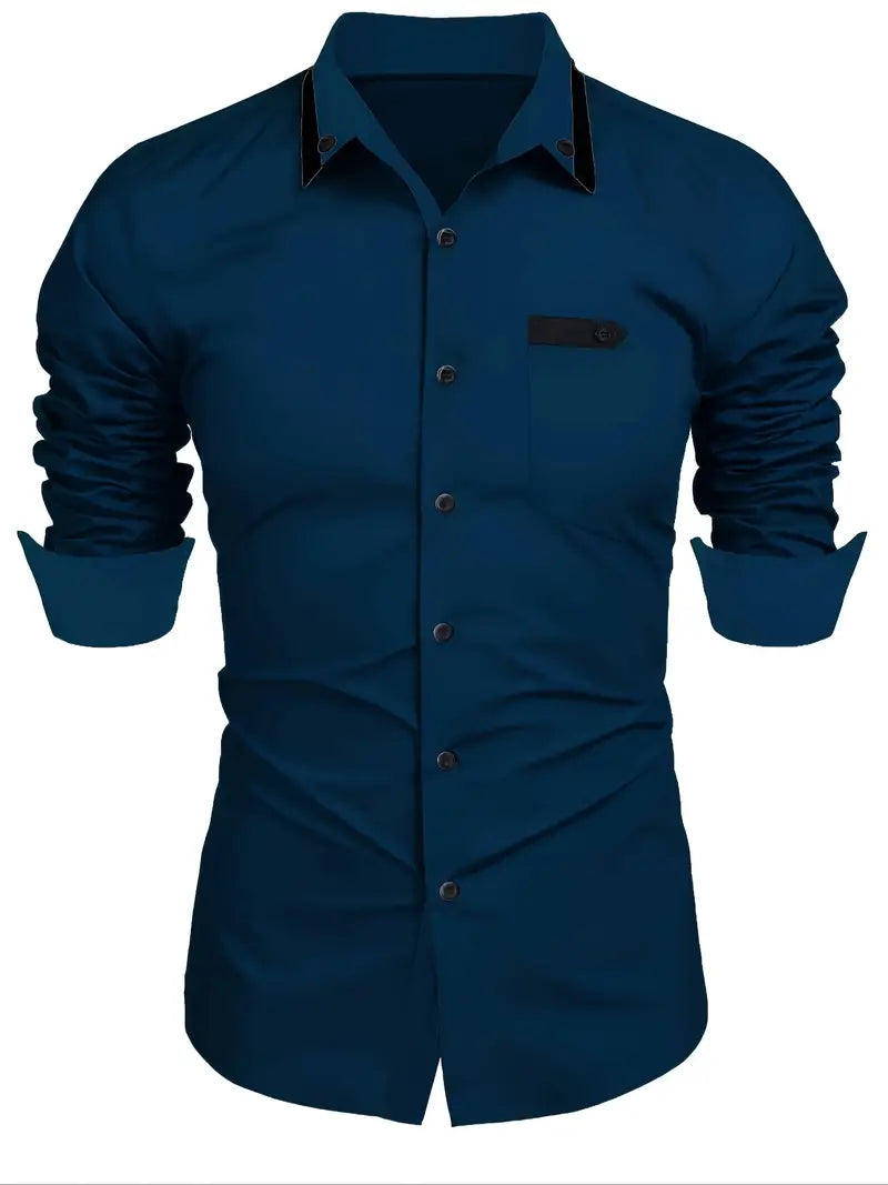 Stuttgart | Hochwertige Qualität farbblock-langarmshirt für herren