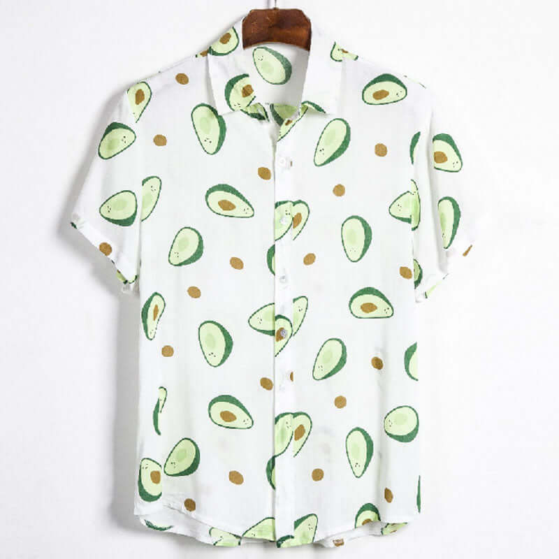 Herren Urlaubs-Hemd - Baumwolle, Avocado Print