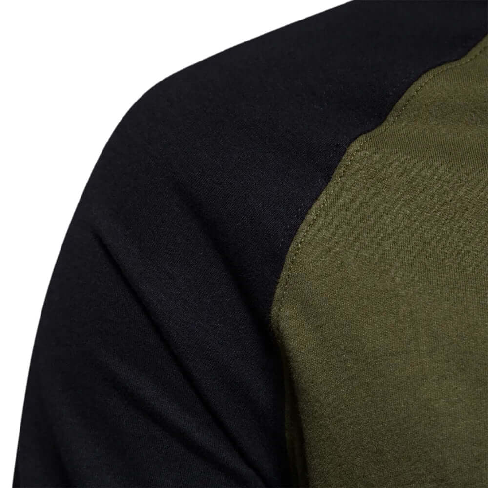 Herren Herbst Patchwork Hemd