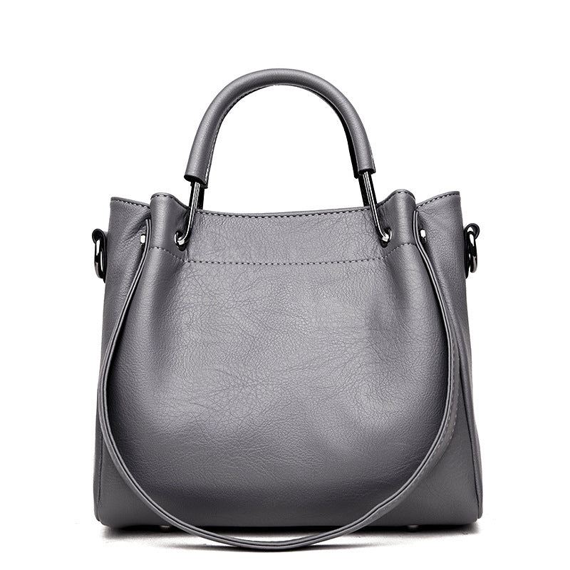 Ella™ - Eimertasche aus Leder im Retro-Stil