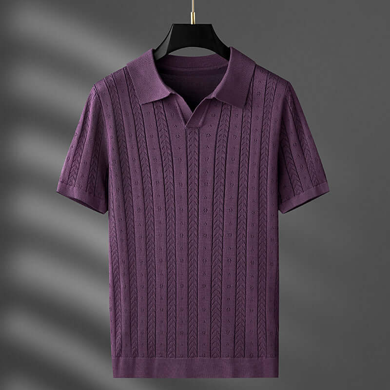 Elegantes Herren-Poloshirt aus Strickgewebe