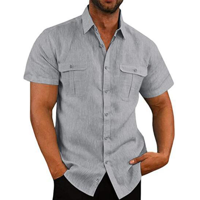 Herren Modisches Hemd Elegant Modern Komfort Fit – Matheoro