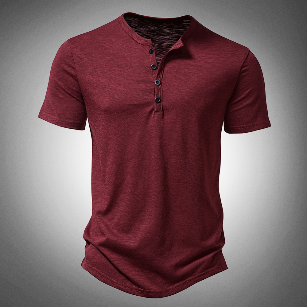 Slim Fit Herren Jerseyhemd mit Vintage-Look – Farlino