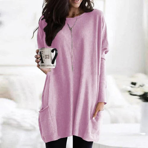 Izabella | Lässiges Langarm-Longpullover
