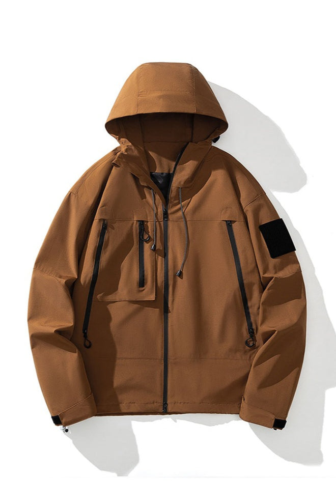 Lässige, wasserdichte Outdoor-Reisejacke
