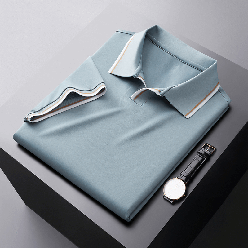 Elegantes Seiden-Poloshirt für Herren
