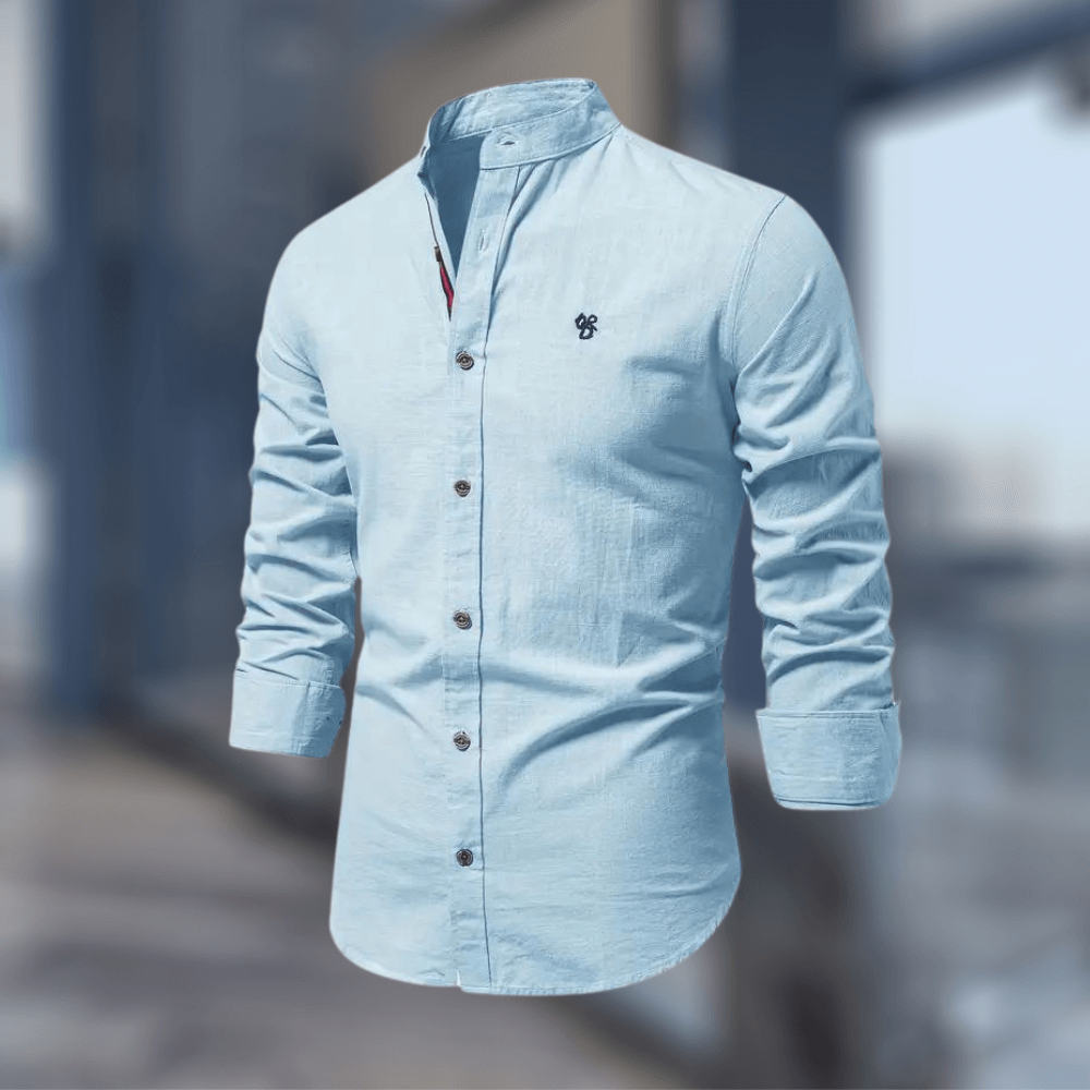 Trendiges Langarm-Poloshirt für Herren