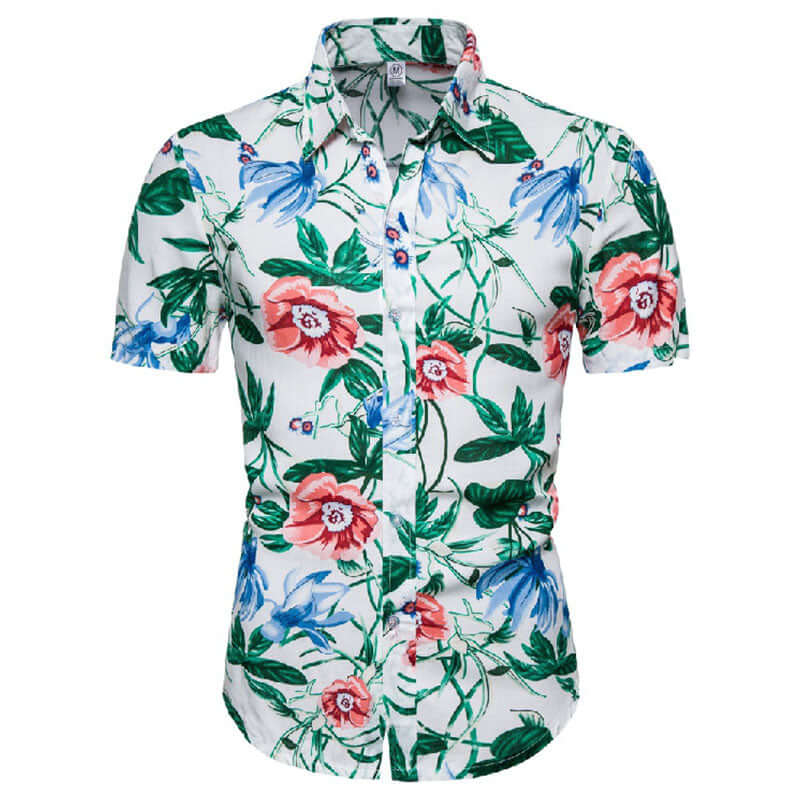 Stylisches Herren-Urlaubshemd Baumwolle Leinen