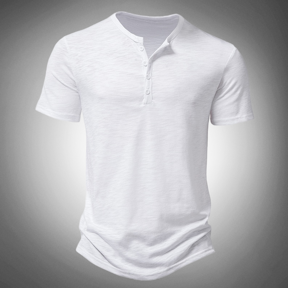 Slim Fit Herren Jerseyhemd mit Vintage-Look – Farlino