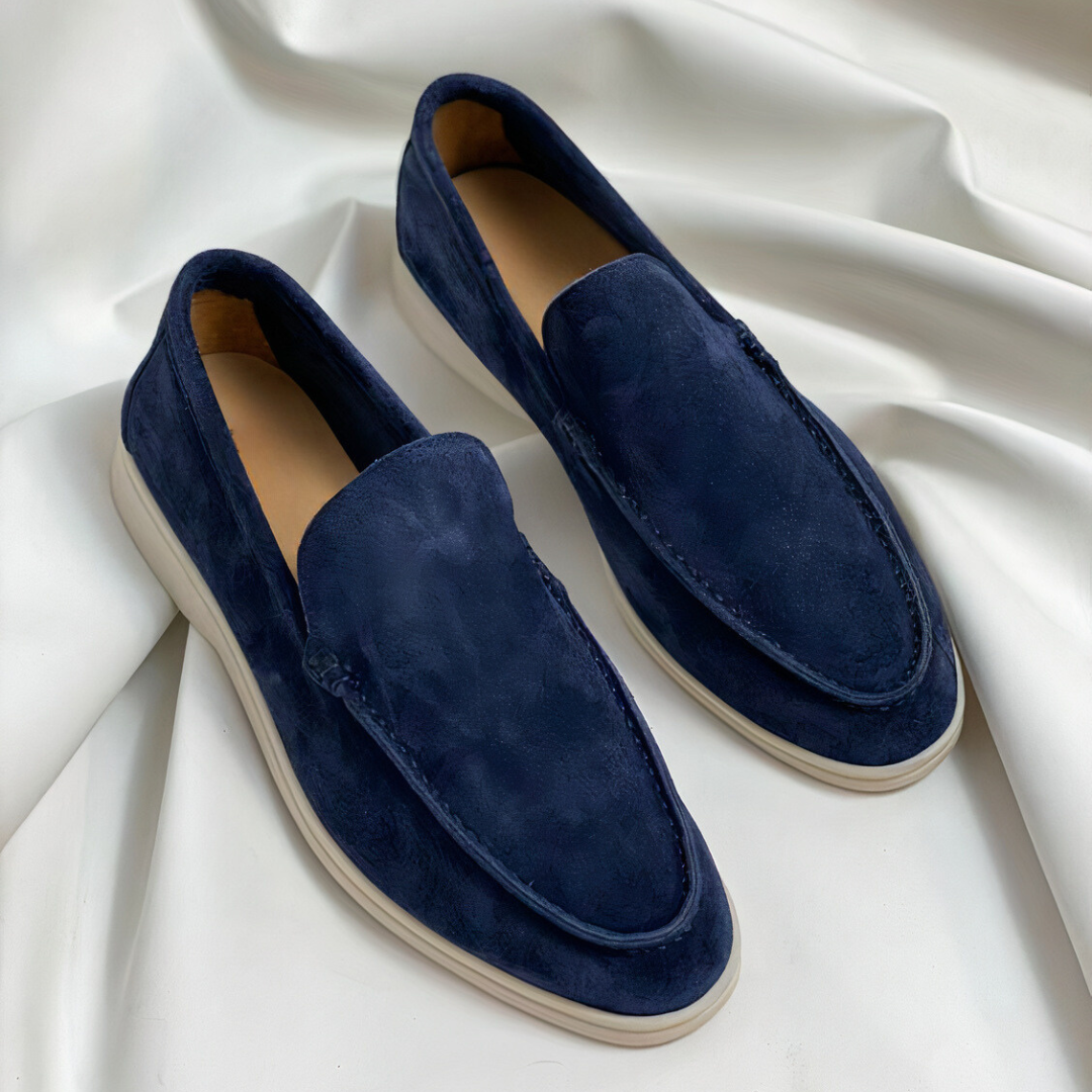 Beige Wildleder-Loafers - Chris