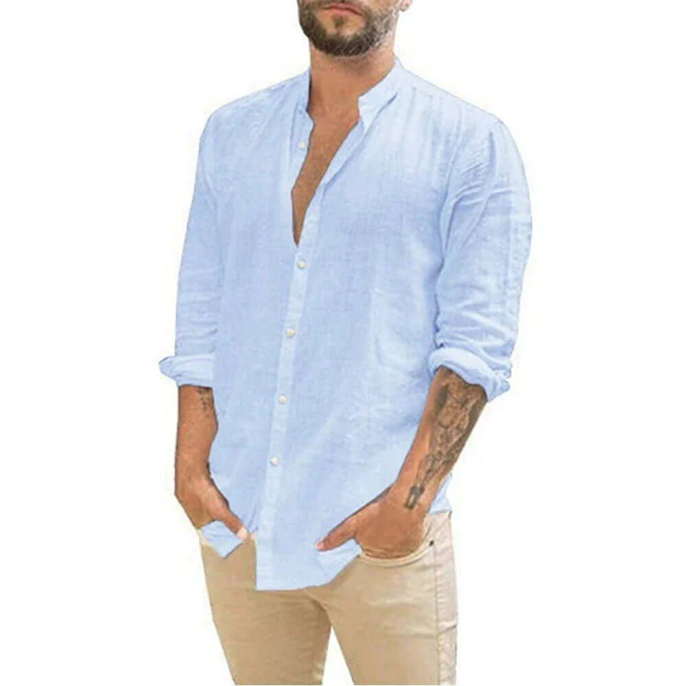 Elegantes Leinenhemd für Herren - Sommerlich & Kühl