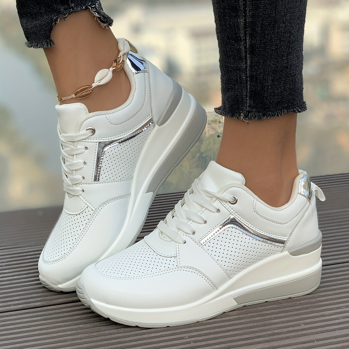 Weiße Orthopädische Sneakers - Clarice