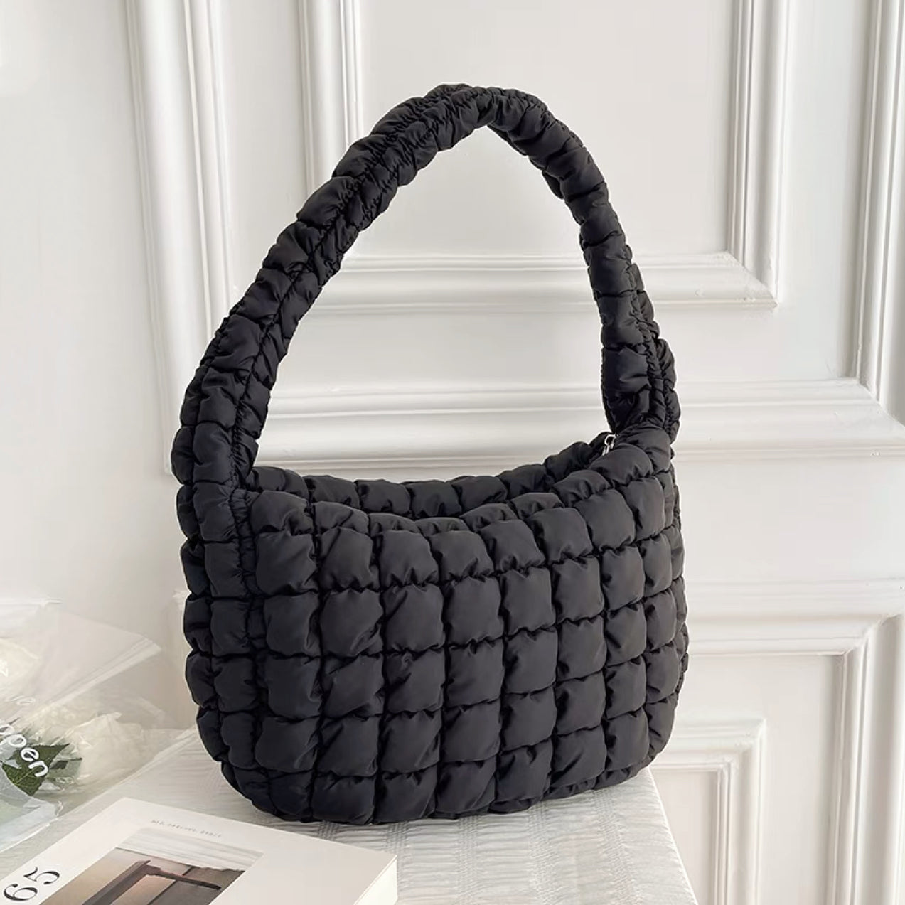 Plissierte Schultertasche Für Frauen
