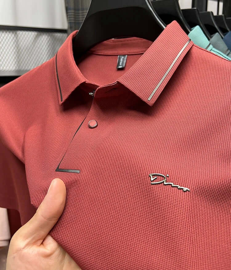 Elegantes Diamant-Poloshirt für Herren