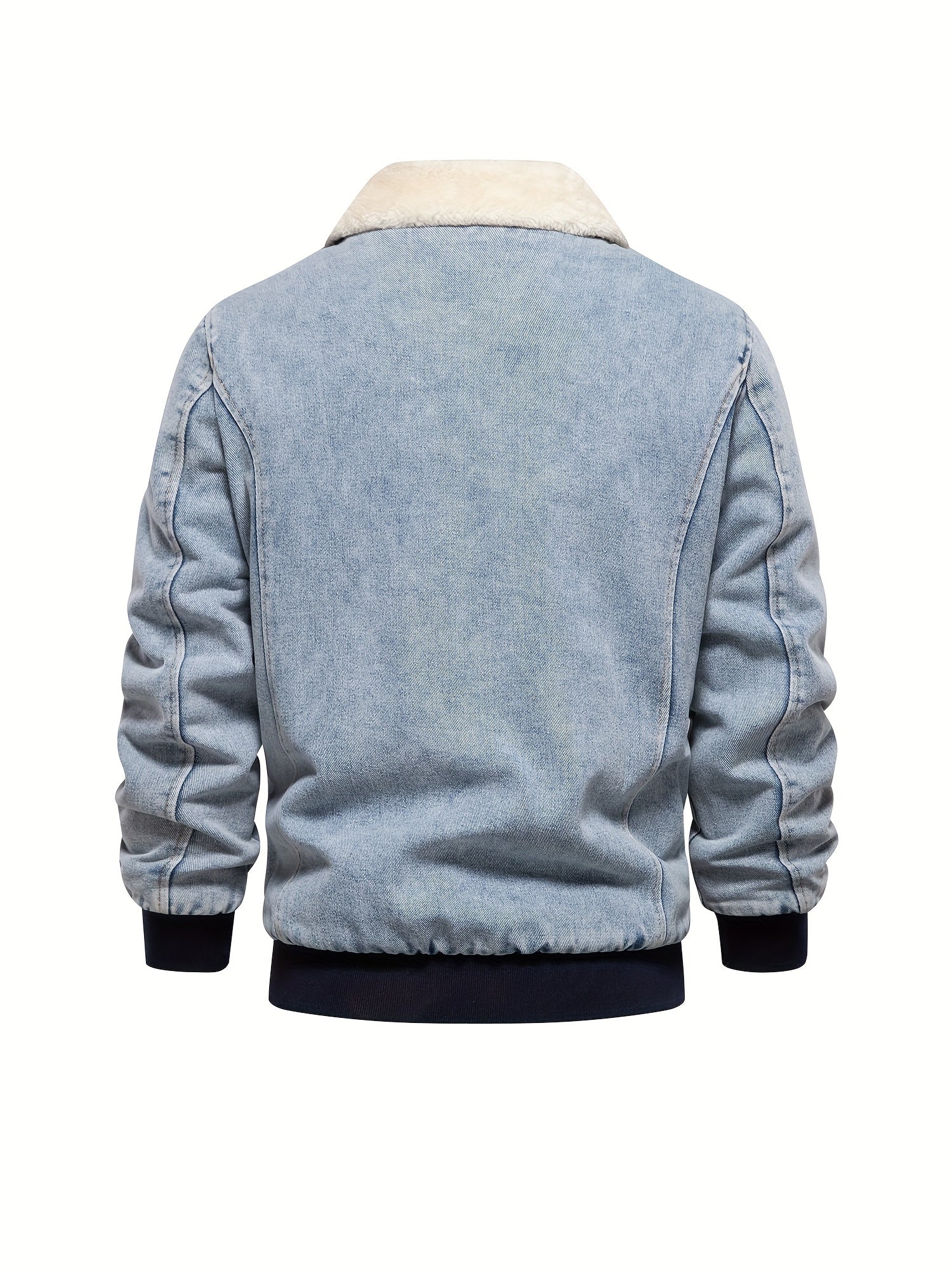 Lucas - Denim-Fleece-Jacke für Herren