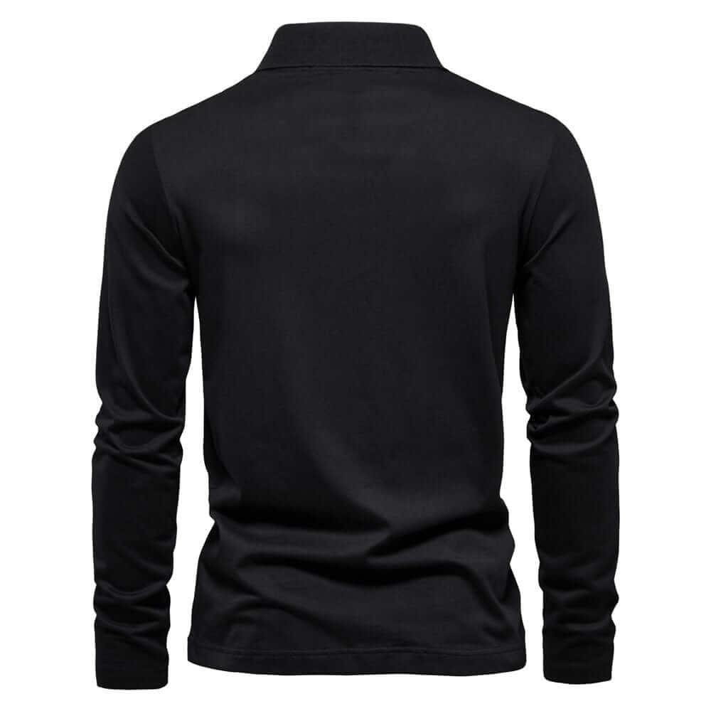 Herren Poloshirt Kieran - Gestreift, Langarm