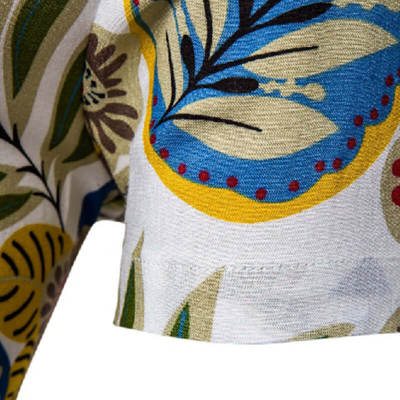 Stylisches Herren Kurzarmhemd mit Vintage-Druck