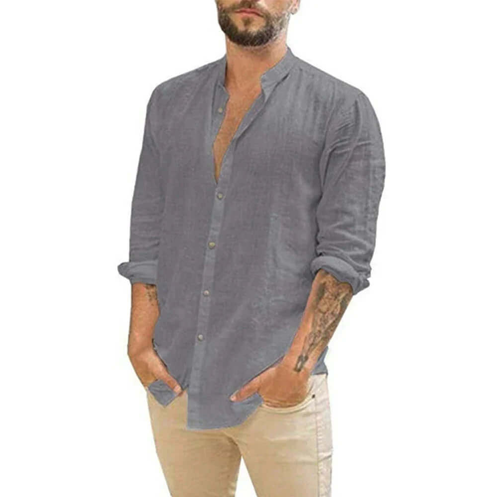Elegantes Leinenhemd für Herren - Sommerlich & Kühl