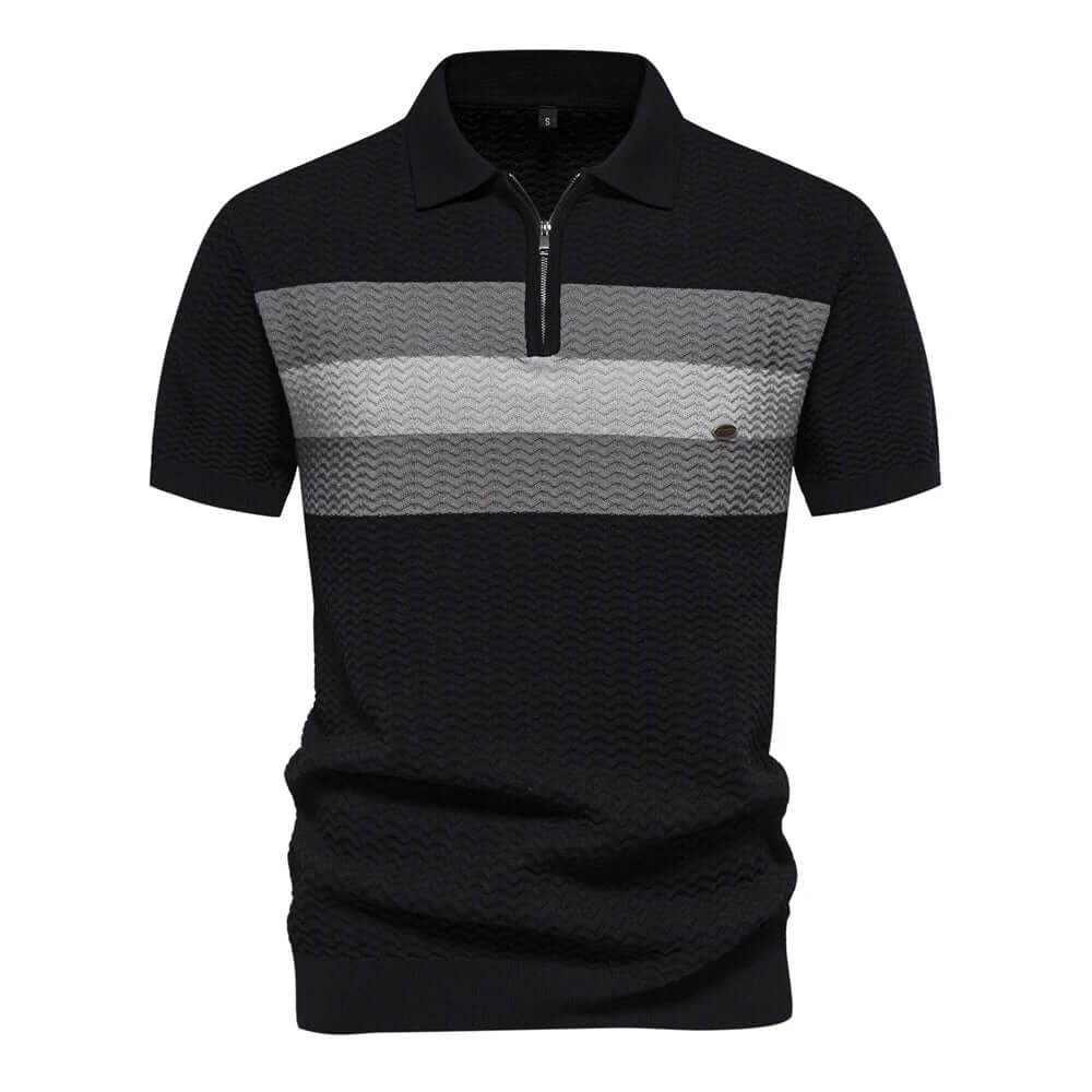 Stylisches Herrenhemd mit Rippenmuster
