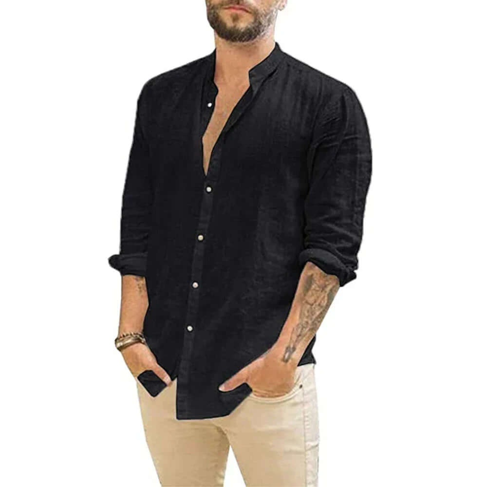 Elegantes Leinenhemd für Herren - Sommerlich & Kühl