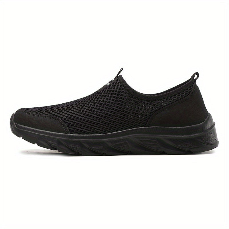 Hellgraue atmungsaktive Mesh-Schuhe - Tom