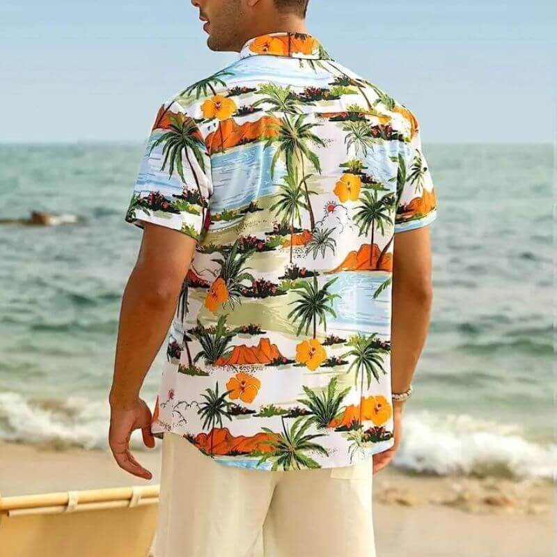 Stylisches Herren Kurzarmhemd Cancun-Stil