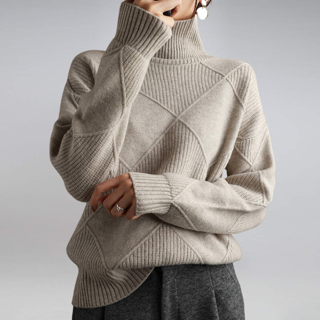 Adelina ~ Weicher Rollkragenpullover