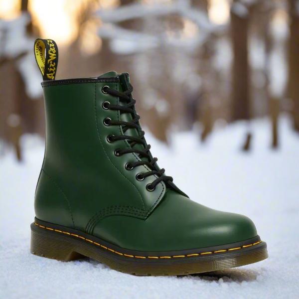 Herren Schnürstiefel aus Öko-Leder mit Gummisohle – Evan