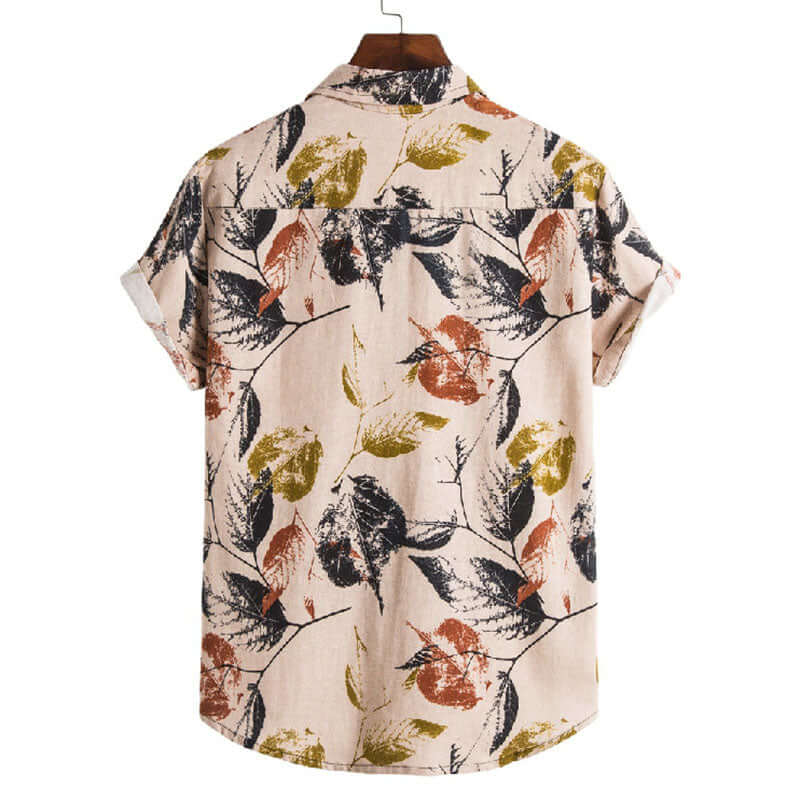 Stylisches Herren Kurzarmhemd mit Vintage-Druck