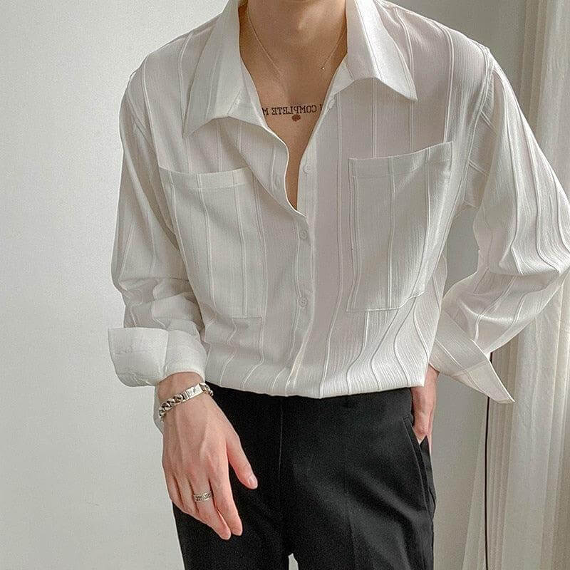 Geripptes Herren-Shirt im Lissabon-Stil