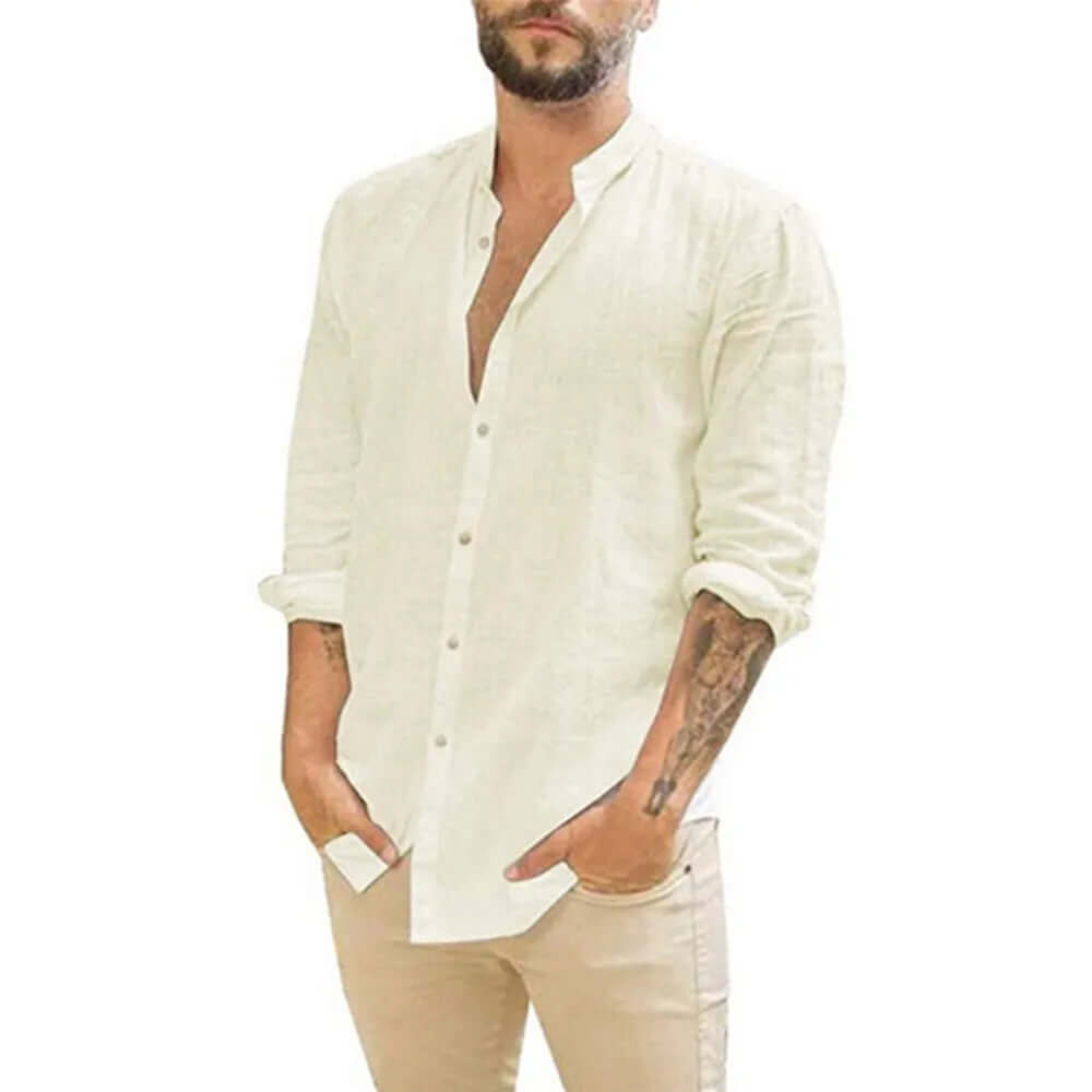 Elegantes Leinenhemd für Herren - Sommerlich & Kühl