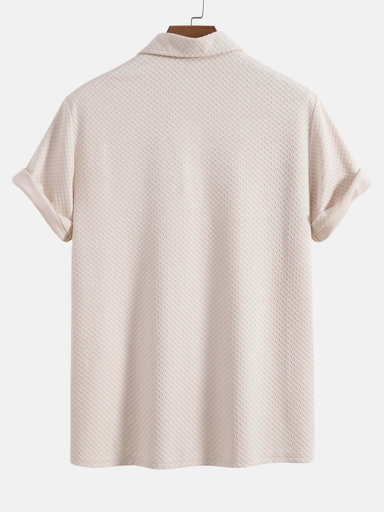 Kariertes Jacquard-Poloshirt für Herren