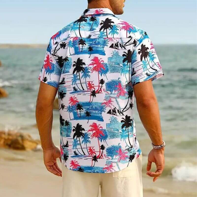 Stylisches Herren Kurzarmhemd Cancun-Stil