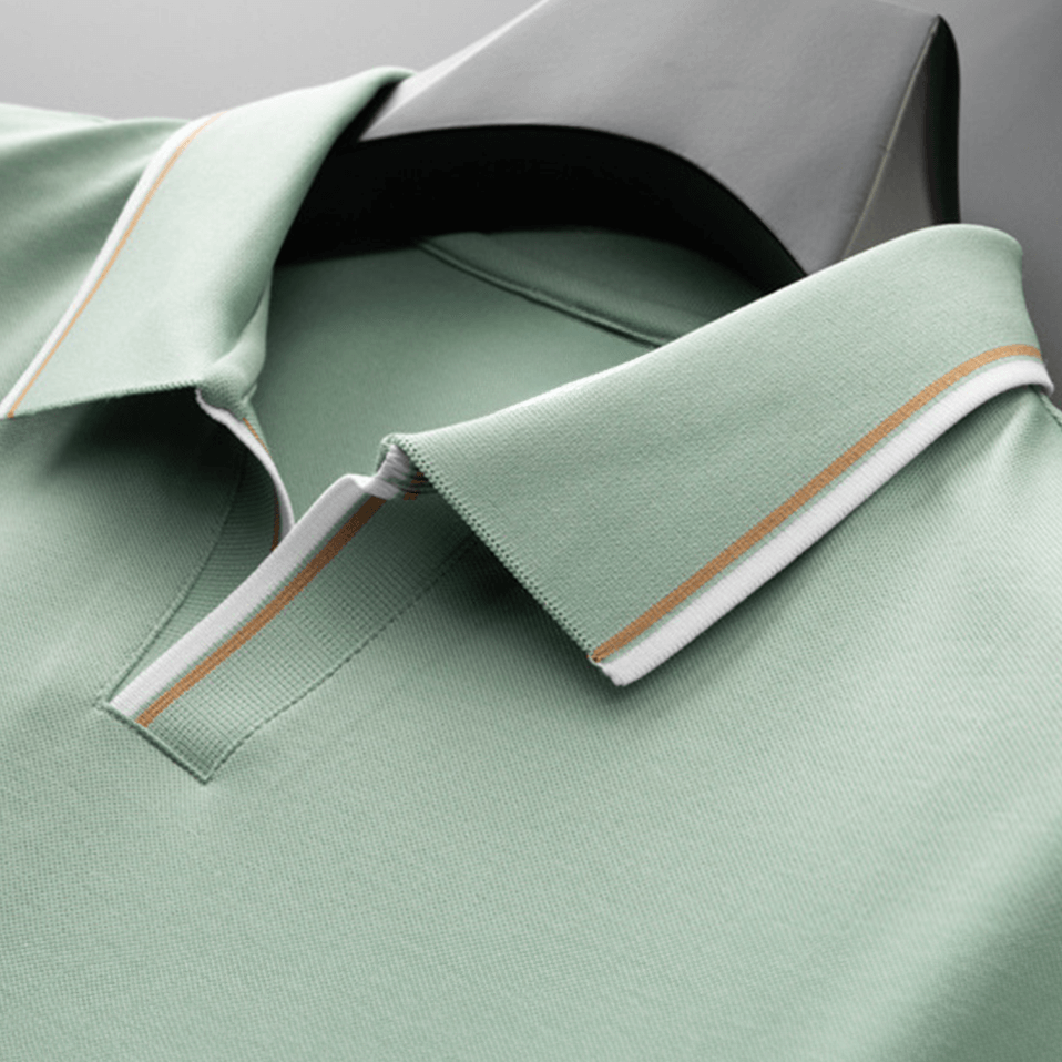 Elegantes Seiden-Poloshirt für Herren
