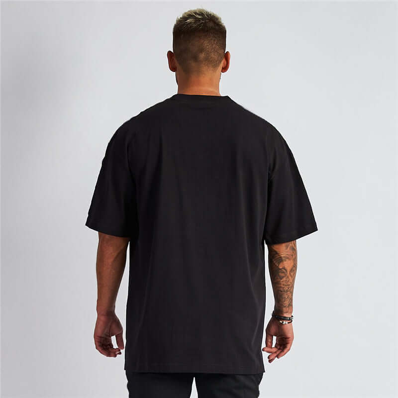 Weitfallendes Kurzarm-T-Shirt Herren