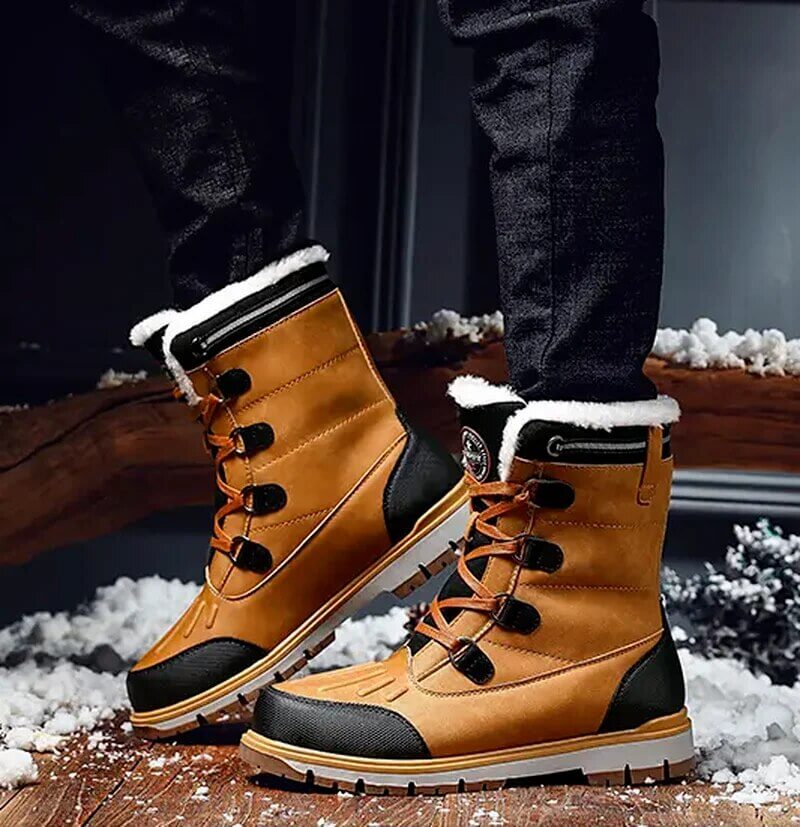 Herren Winterstiefel - Wasserdicht & Warm Gefüttert