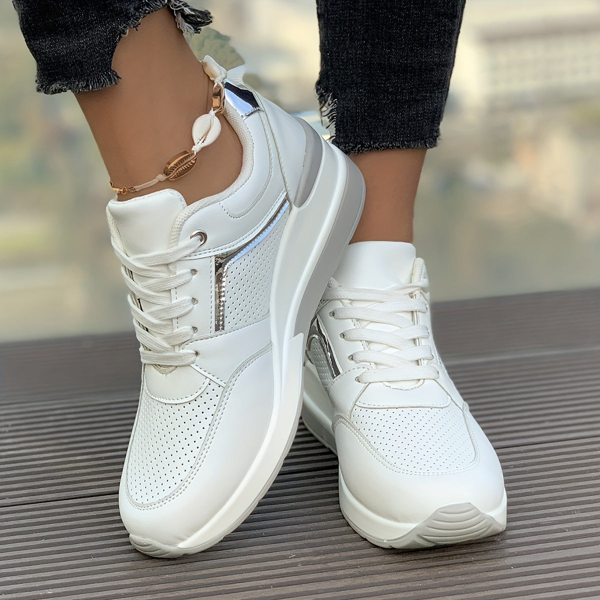 Weiße Orthopädische Sneakers - Clarice