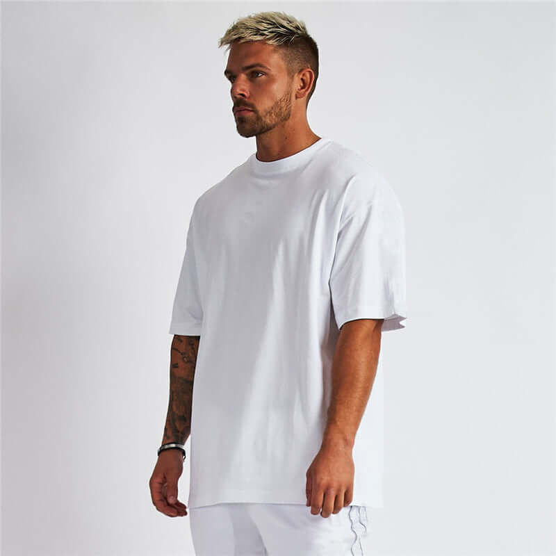 Weitfallendes Kurzarm-T-Shirt Herren