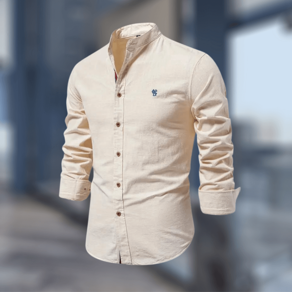 Trendiges Langarm-Poloshirt für Herren