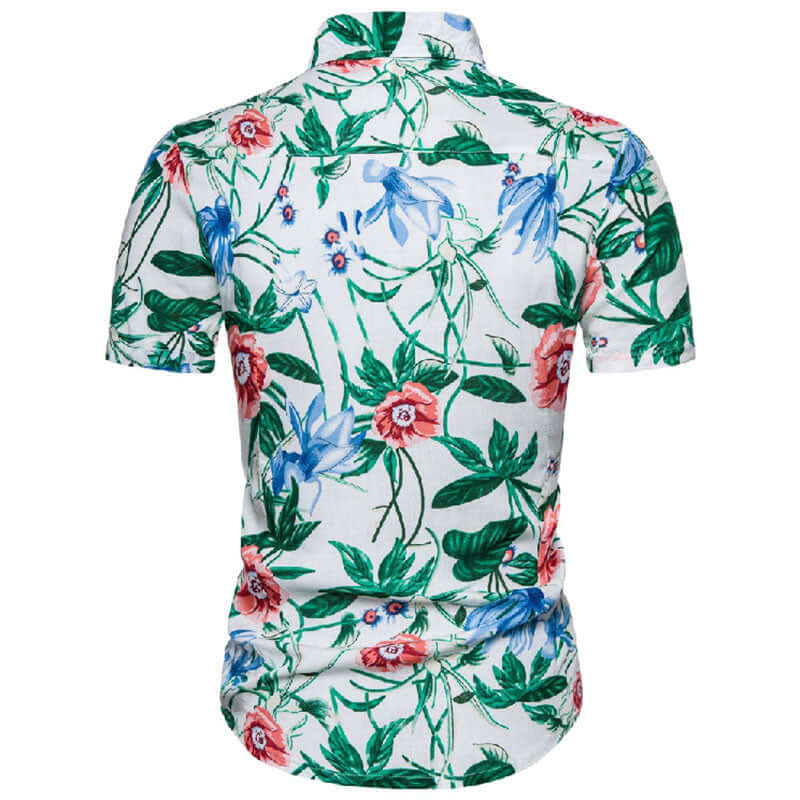 Stylisches Herren-Urlaubshemd Baumwolle Leinen