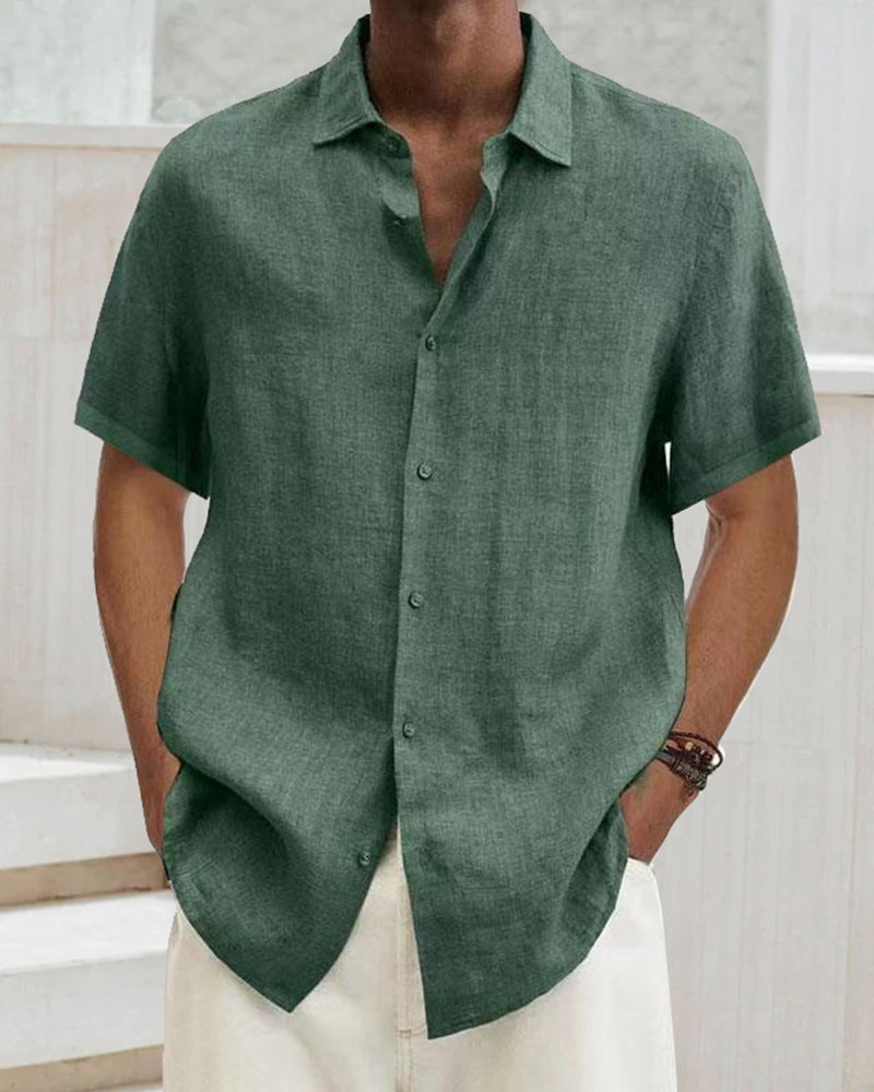Herren Kurzarm Hemd Sommer Klassisch Elegant Look – Edvaro