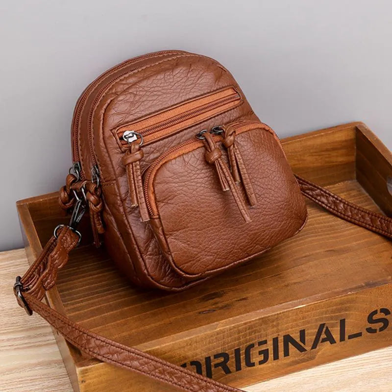 Edeltraud™ | Lederschultertasche