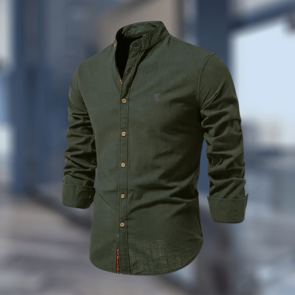 Trendiges Langarm-Poloshirt für Herren