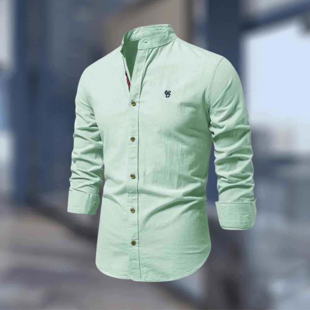 Trendiges Langarm-Poloshirt für Herren